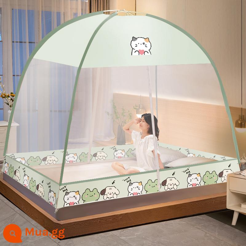 2021 mới yurt màn chống muỗi phòng ngủ gia đình không cần lắp đặt ký túc xá sinh viên gấp chống ngã trẻ em 2022 cao cấp - Top chống bụi-Cat Wow [23 mẫu mới]