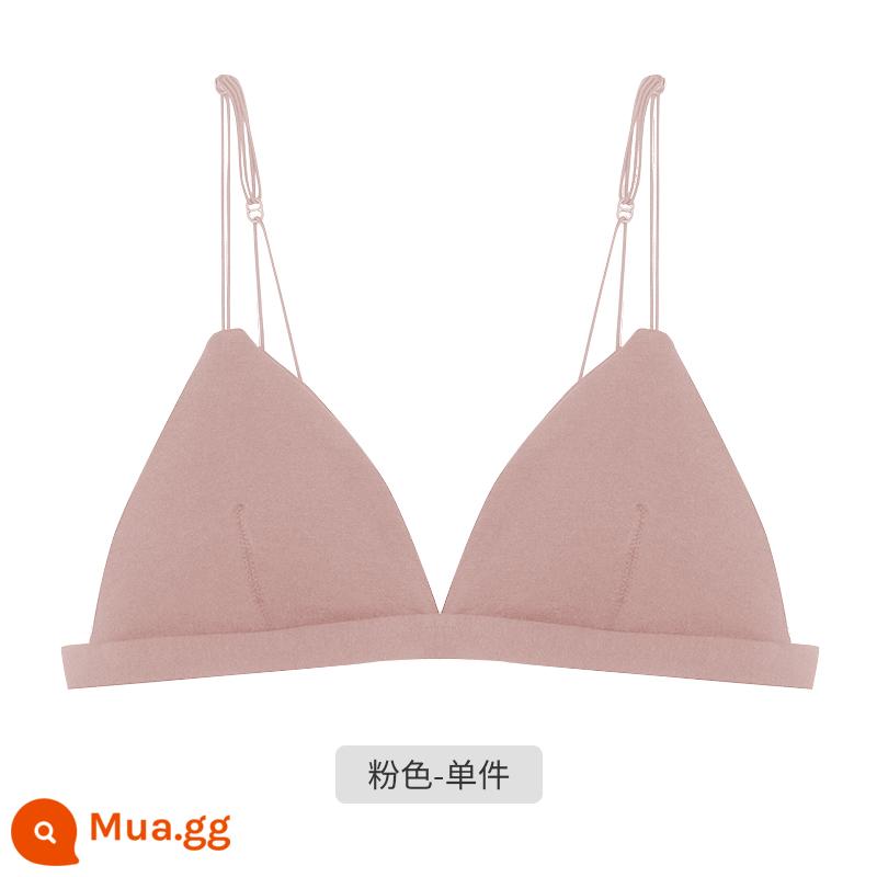 Tam giác Pháp Cuppless Beauty Back underwear Women Women Win -thin sex sexy Dậu lớn cho thấy ngực nhỏ không có cốc trống rỗng - Hồng