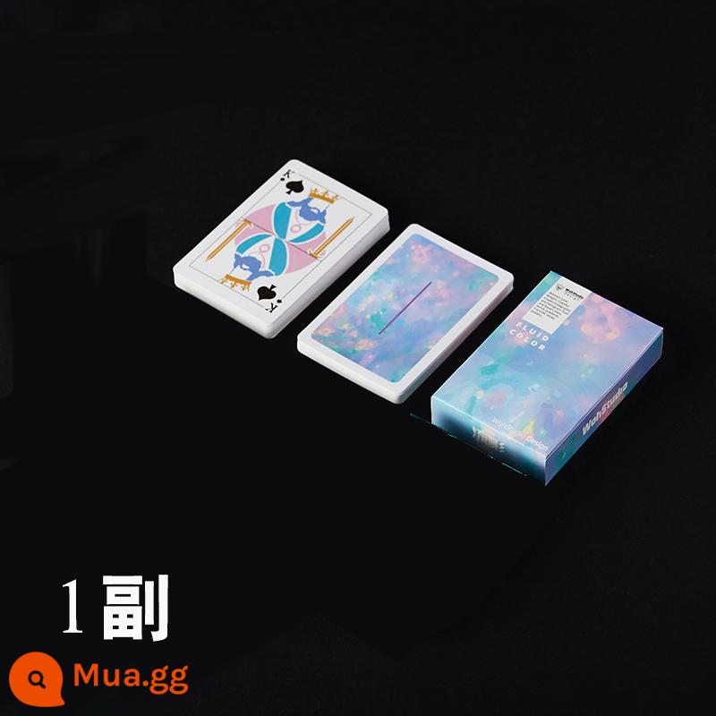 Phát trực tuyến Poker Thẻ White Core Dày Sáng tạo Texas Hold'em Chiến đấu với Địa chủ Ngôi làng ma thuật Yuhua Cut Board Game - Xì phé trực tuyến