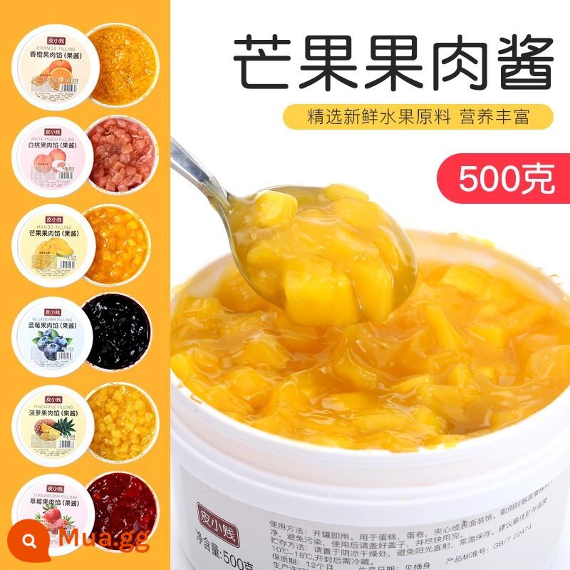 Pi Xiaojian Bozi Bột Bánh 1Kg Nguyên Liệu Đặc Biệt Hương Vị Ban Đầu Pha Lê Trái Cây Bánh Bát Bánh Bột Bánh Gian Hàng Thương Mại - Mứt xoài 500g [hàm lượng cùi cao]