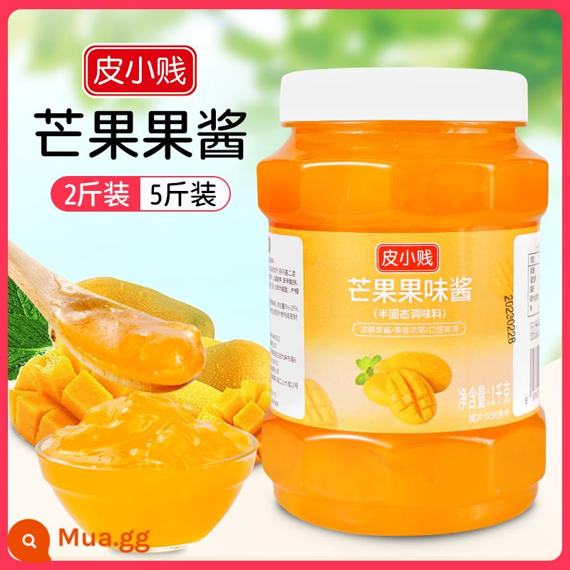 Bột cỏ tiên bị cháy Pi Xiaojian 100g thạch đen và trắng bột ăn được hộ gia đình tự làm cỏ thần tiên cửa hàng trà sữa đông lạnh đặc biệt - Mứt đặc biệt cho Shao Xiancao: Mứt xoài 1kg