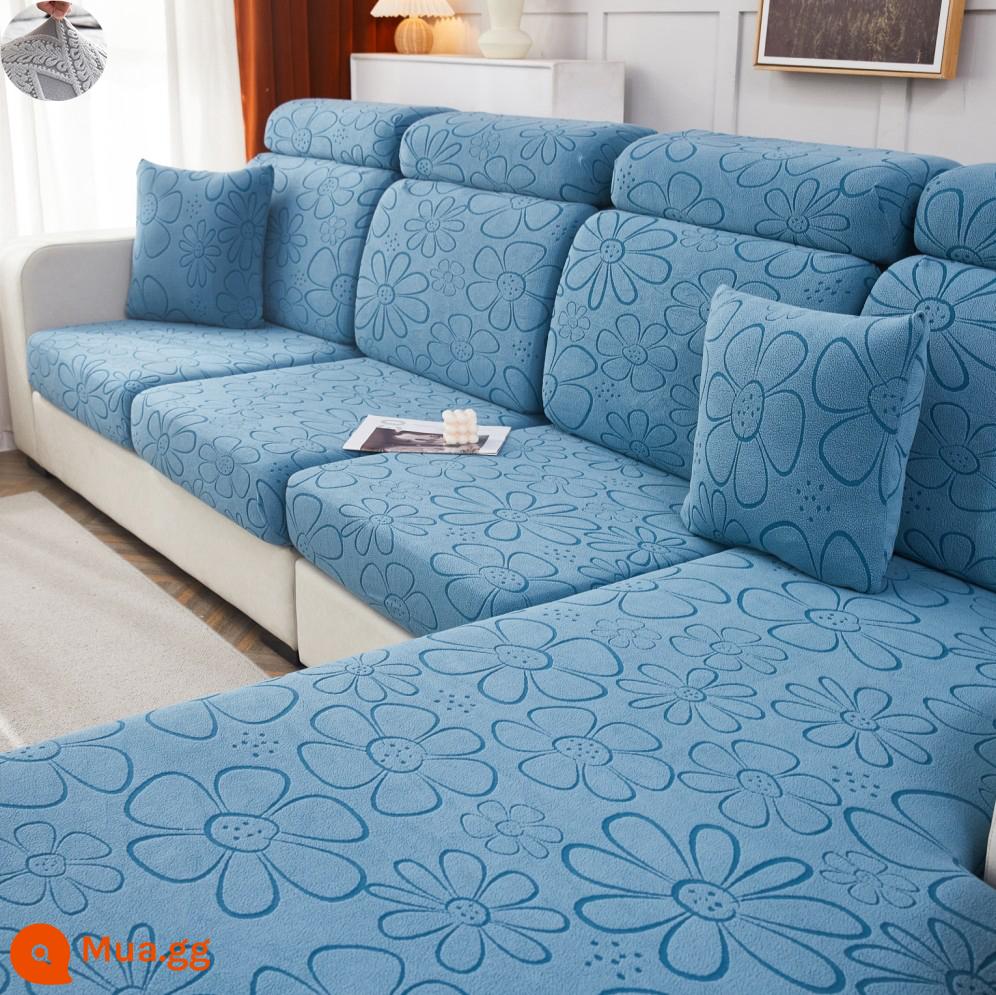 Nón Tắm Phong Cách Co Giãn Ghế Sofa Co Giãn Ghế Sofa Tất Cả Đa Năng 2022 Xanh Tựa Lưng Gối Tựa Đầu Đệm Xốp - Giỏ hoa nắng dày mũ xám