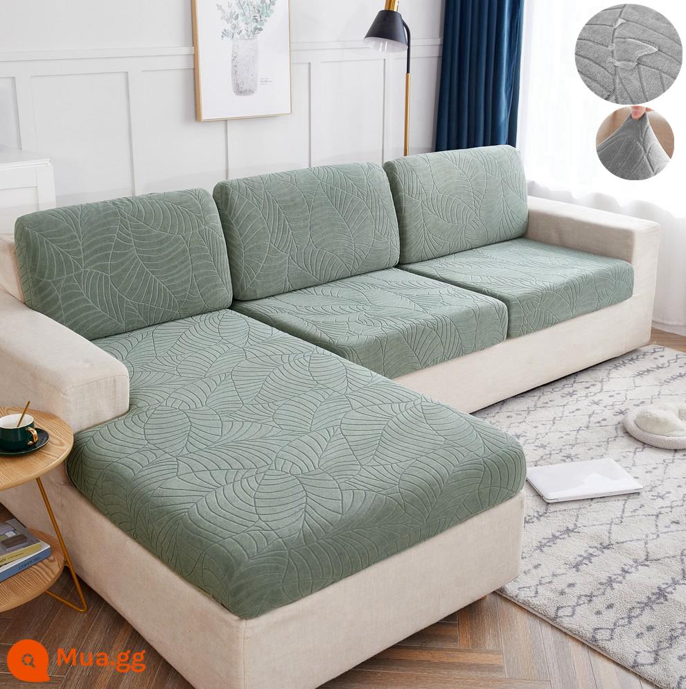 Nón Tắm Phong Cách Co Giãn Ghế Sofa Co Giãn Ghế Sofa Tất Cả Đa Năng 2022 Xanh Tựa Lưng Gối Tựa Đầu Đệm Xốp - Mũ cỏ lá lớn dày không thấm nước