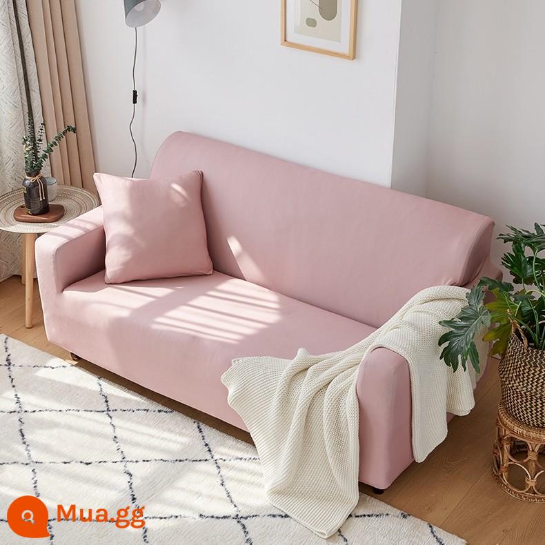 Co Giãn Đa Năng Ghế Sofa Bao Gồm Tất Cả Đa Năng Hiện Đại Tích Hợp 3 Người Khăn Bốn Mùa Bọc Vải Đệm Sofa Da - xám hồng nhạt