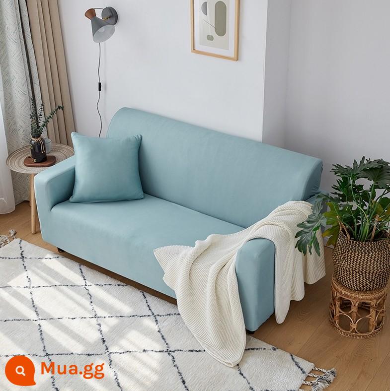 Co Giãn Đa Năng Ghế Sofa Bao Gồm Tất Cả Đa Năng Hiện Đại Tích Hợp 3 Người Khăn Bốn Mùa Bọc Vải Đệm Sofa Da - lục lam