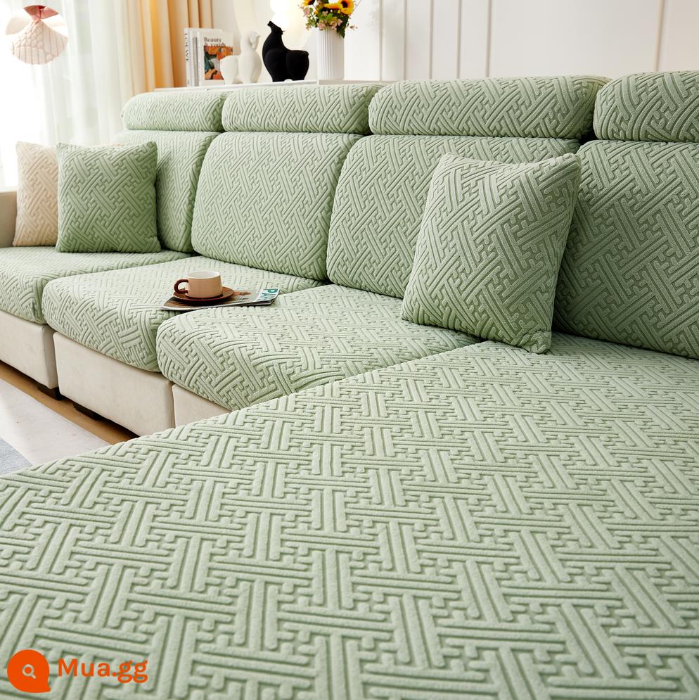 Nón Tắm Phong Cách Co Giãn Ghế Sofa Co Giãn Ghế Sofa Tất Cả Đa Năng 2022 Xanh Tựa Lưng Gối Tựa Đầu Đệm Xốp - Mũ dày màu xanh bạc hà thanh lịch