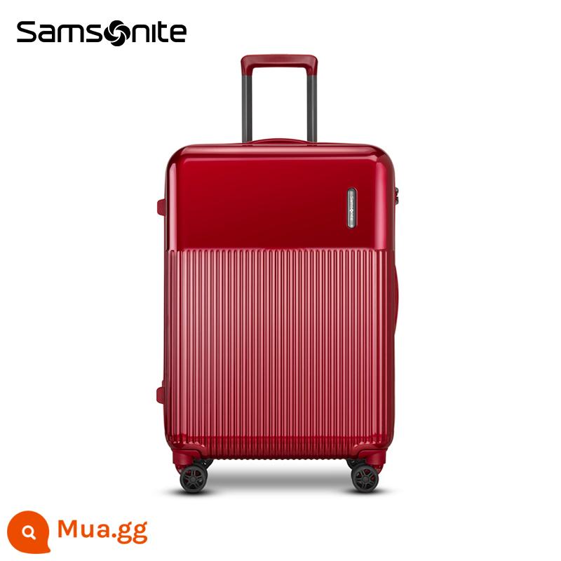 Samsonite/Samsonite cửa hàng hàng đầu chính thức cùng phong cách xe đẩy trường hợp 20 inch lên máy bay vali vali DK7 - 70 * Hồng Ngọc Đỏ