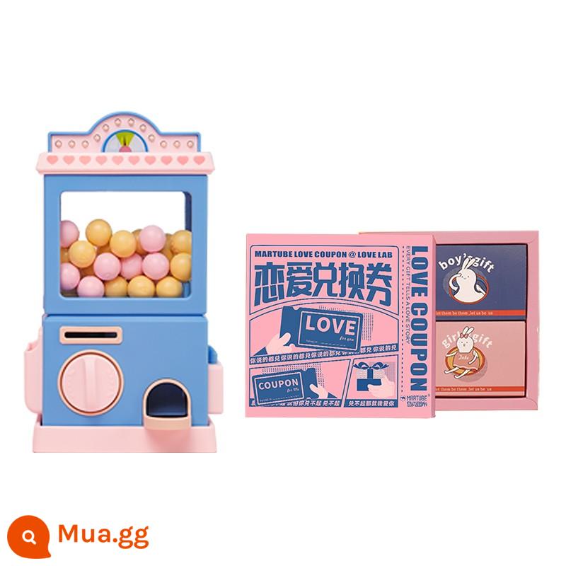 On Love Gacha Machine Hộp quà tặng Sinh nhật chàng trai Ngày lễ tình nhân Quà tặng cho bạn trai Lễ kỷ niệm Kỷ niệm Cặp đôi Ngày đầu năm - Máy Gacha tình yêu + Voucher tình yêu