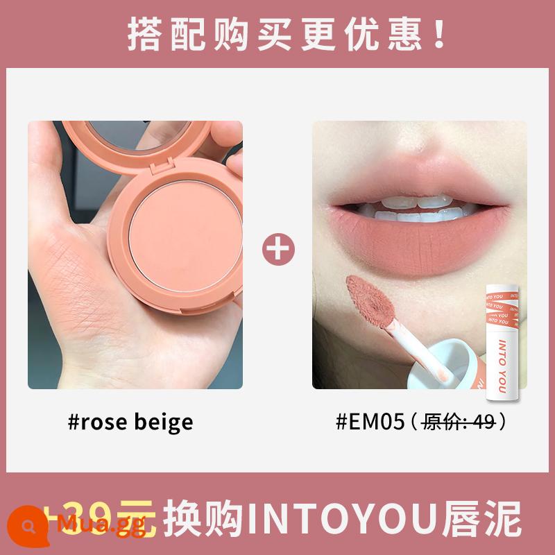 Phấn má hồng đơn sắc 3ce rosebeige đào cam nudepeach sương mù mềm mờ thành phố tự nhiên hoa cà - ROSE BEIGE+INTO Lip Mud EM05 còn hàng/tặng cọ má hồng