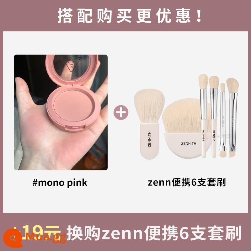 Phấn má hồng đơn sắc 3ce rosebeige đào cam nudepeach sương mù mềm mờ thành phố tự nhiên hoa cà - Bộ cọ/điểm Khaki MONO+ZENN