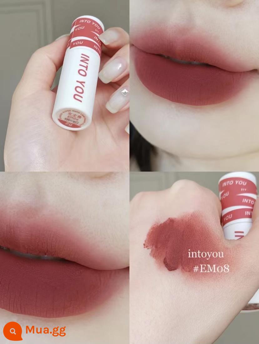 intoyou lip mud hero son men EM525 bùn làm trắng môi 05 light son môi nữ 08 bùn men into you19 - em08#màu đất nung❤Có sẵn hàng giao nhanh