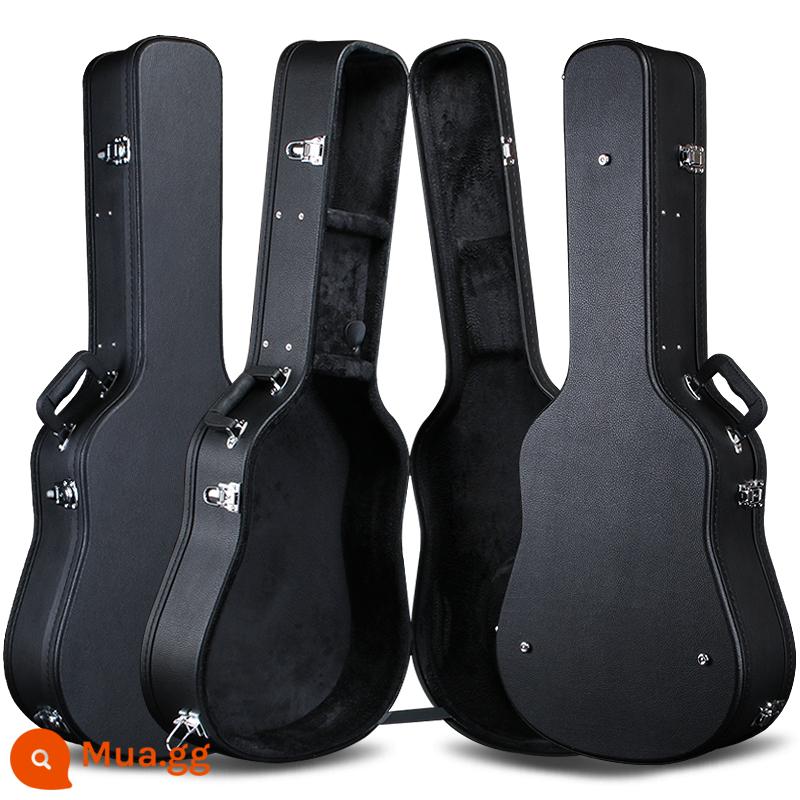 Hộp guitar bằng gỗ 40 -inch 41 -inch Hộp gỗ bị tra tấn 38 -inchch 39 -inchch Box Anti -shock Anti -fall 42 -inch - Hộp đàn guitar nhung đen di động 40/41 inch