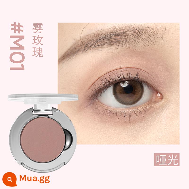 Judydoll bảng phấn mắt đơn sắc màu cam bùng nổ tấm flash phân cực màu da bò mờ ánh ngọc trai màu xanh da trời cho người mới ins - M01 Hoa Hồng Sương HẤP DẪN