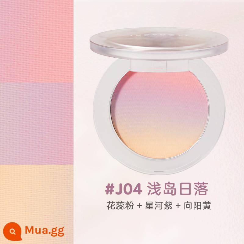 Judydoll hoa cam gradient má hồng tấm hồng hào sữa nướng đào má hồng xanh má hồng tím trắng tự nhiên học sinh - J04 Hoàng hôn ở Asashima