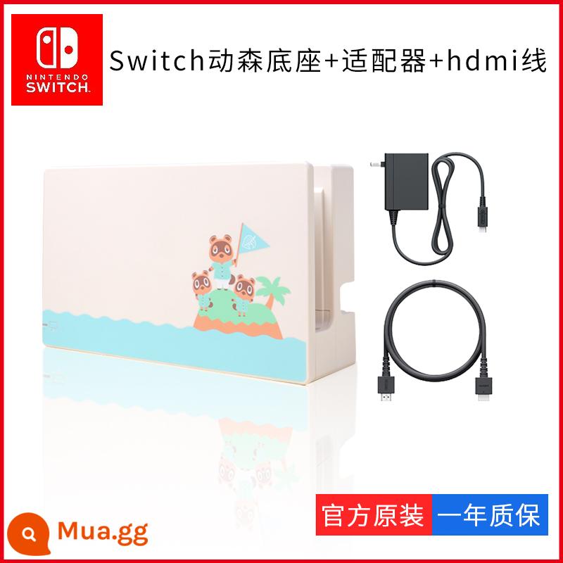 Nintendo Switch Đế TV NS Sạc Chính Hãng Dongsen TV Đế OLED Adapter Phụ Kiện HDMI - Đế Crossing Animal chính hãng NS + Cáp HDMI + Bộ sạc [Túi mới]