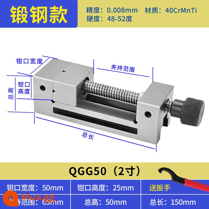 Máy mài kìm miệng phẳng độ chính xác cao QGG với kẹp nhỏ lô kềm kẹp thước đo góc độ chính xác 23456 inch - [Thép rèn 2 inch] QGG50 đi kèm cờ lê