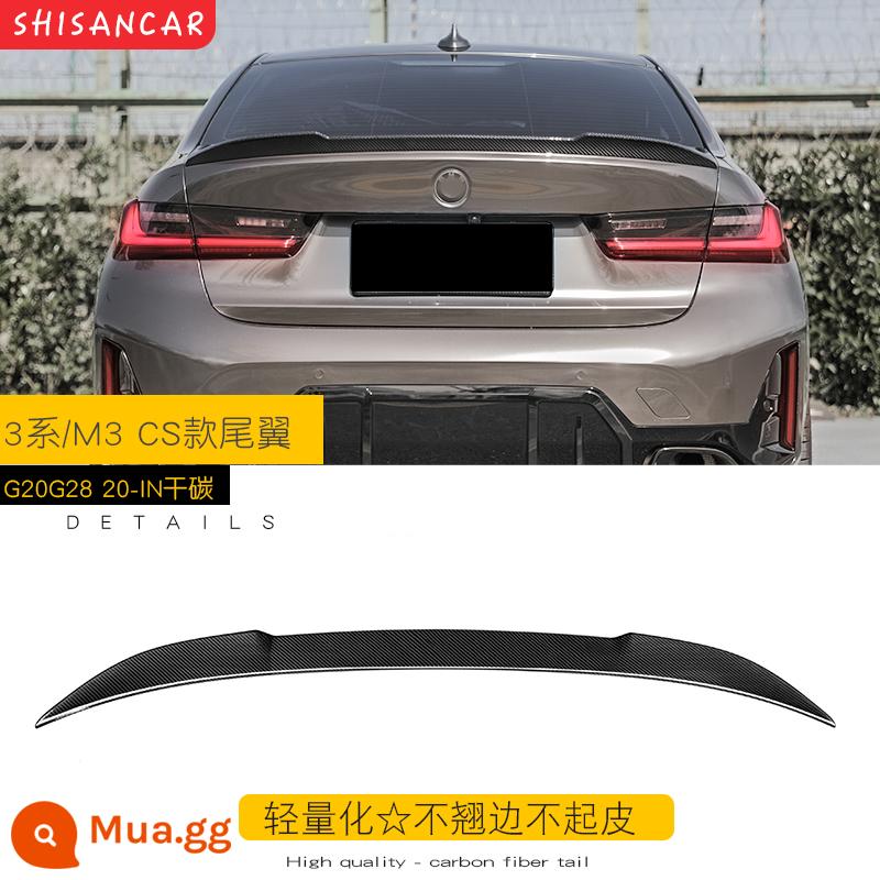 Thích hợp cho XE BMW 3 Series mới sửa đổi môi trước MP Model xẻng trước bốn ra đuôi họng môi sau 320 325li Bộ Yaoye - Cánh sau CS bóng carbon khô 20-23 mẫu★ Bảo hành 5 năm