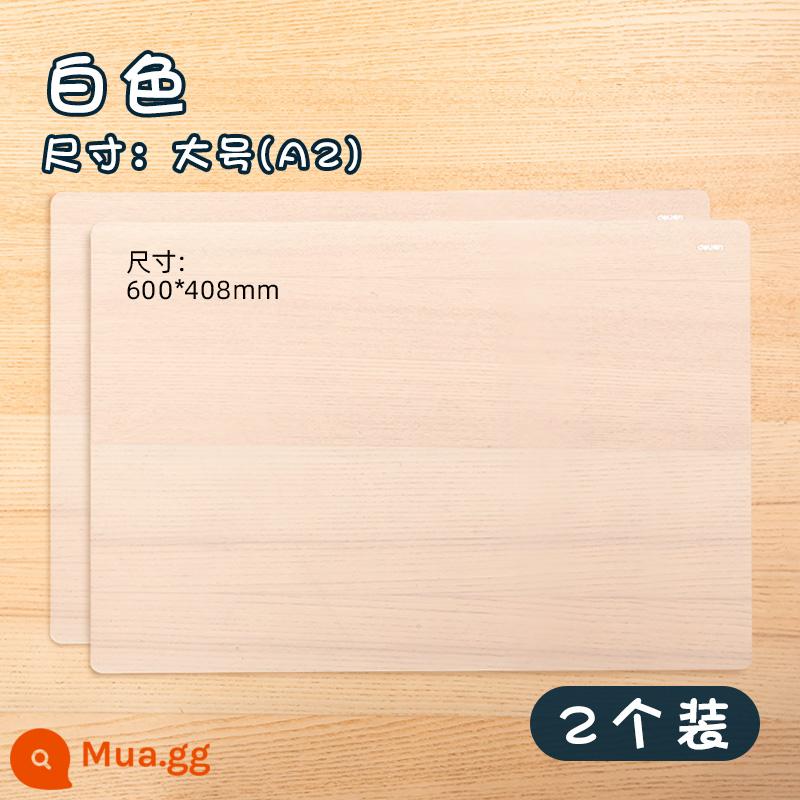 Bảng đệm mạnh mẽ dành cho học sinh lớn viết A2/A3/A4 kỳ thi tuyển sinh sau đại học bảng vẽ tranh thủ công cho trẻ em kỳ thi tuyển sinh sau đại học miếng đệm trong suốt bìa cứng bảng thư mục máy tính để bàn viết bài tập về nhà đặc biệt học sinh trung học cơ sở nhỏ - Gói 2 - trắng - lớn (A2)