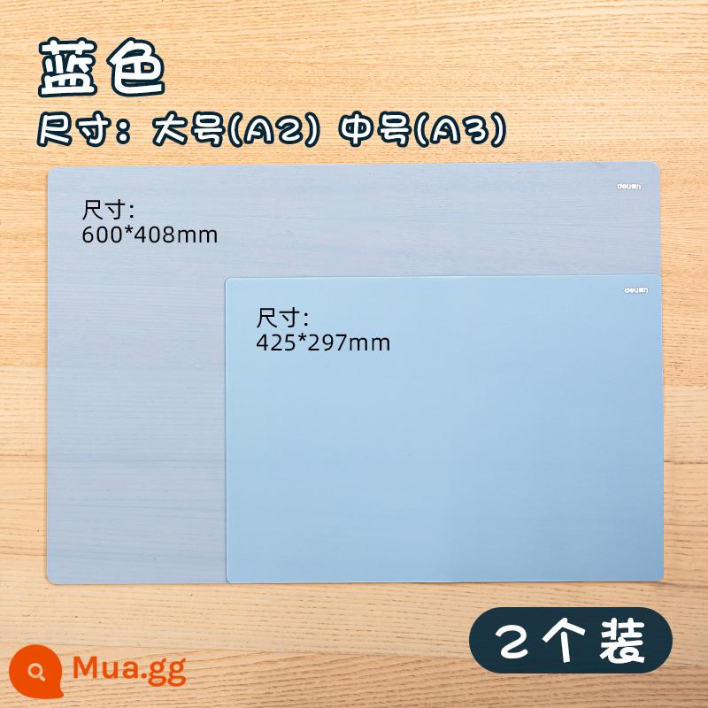 Bảng đệm mạnh mẽ dành cho học sinh lớn viết A2/A3/A4 kỳ thi tuyển sinh sau đại học bảng vẽ tranh thủ công cho trẻ em kỳ thi tuyển sinh sau đại học miếng đệm trong suốt bìa cứng bảng thư mục máy tính để bàn viết bài tập về nhà đặc biệt học sinh trung học cơ sở nhỏ - Gói Hai - Xanh - Lớn/Trung Bình