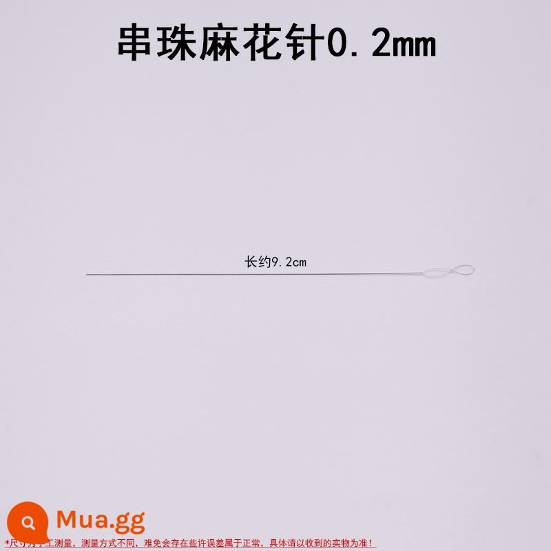 Wenwan ren dụng cụ móc tay chuỗi dụng cụ Phật hạt đầu Phật 3 rời hạt chì móc túi đeo hạt phù hợp với - Kim xoắn 0.2mm