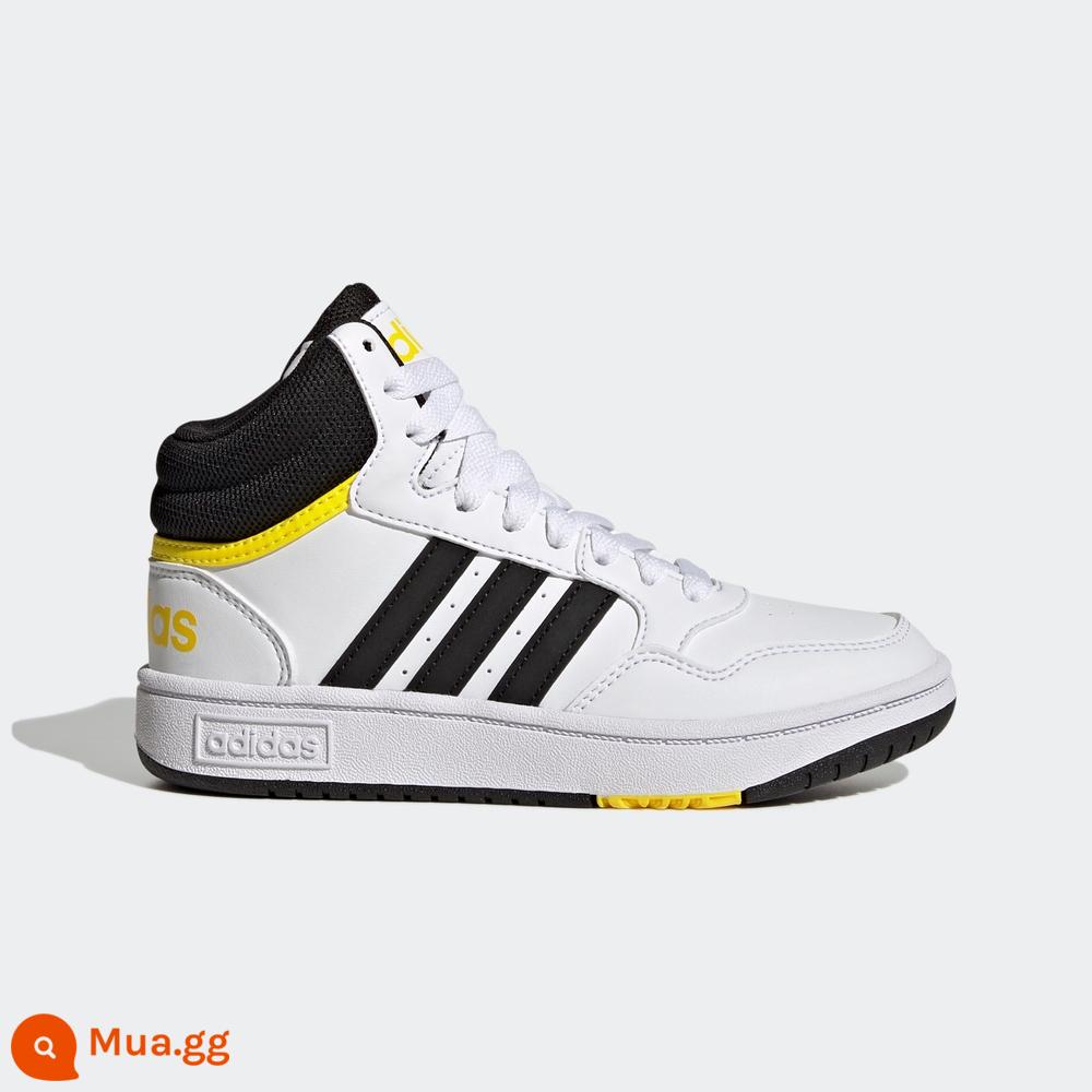 adidasAdidasHOOPS MID 3.0 K giày thể thao bóng rổ mới cho bé trai và trẻ em HR0227 - trắng/đen/vàng