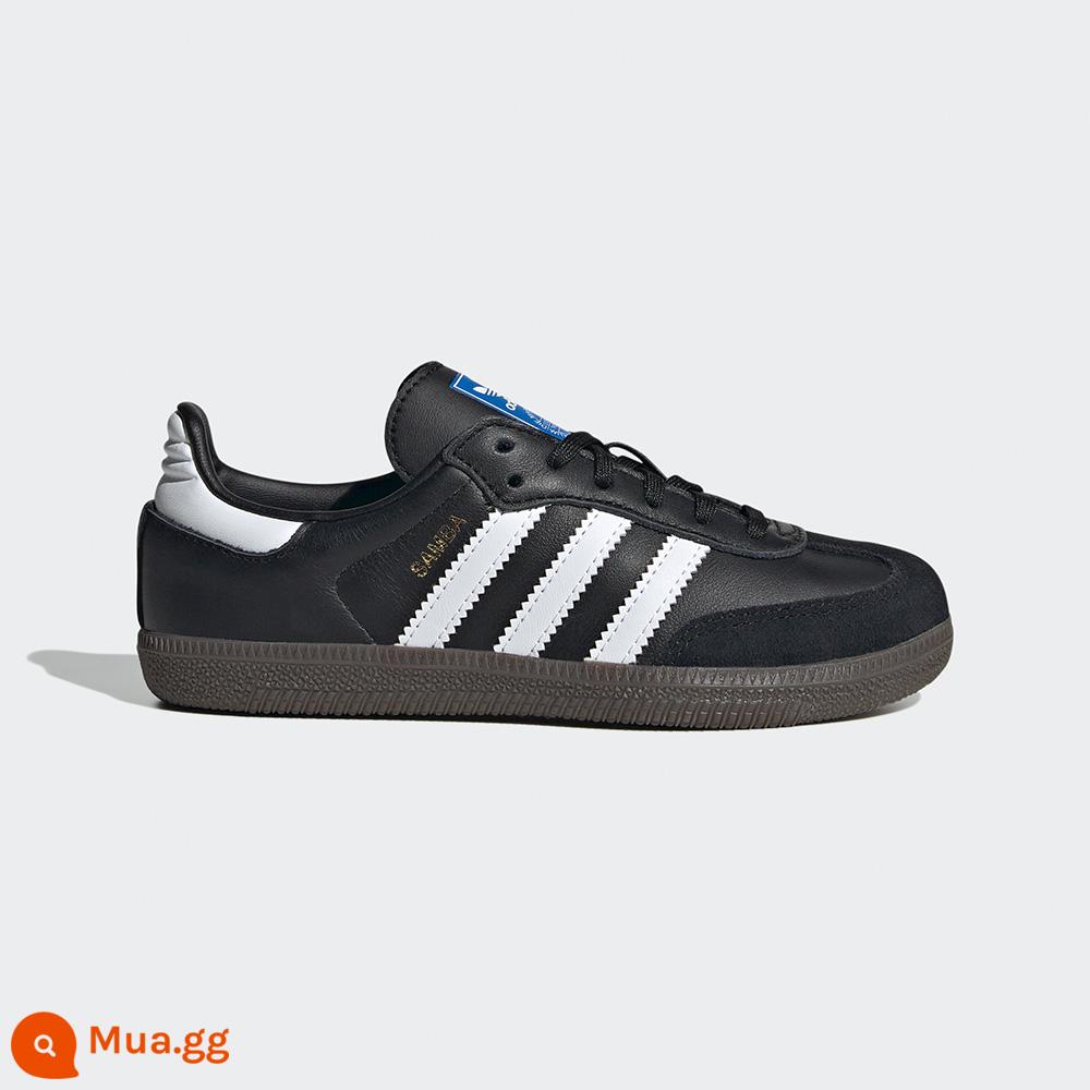 "Giày chữ T" Trang web chính thức của adidasAdidas clover Giày thể thao cổ điển SAMBAOG dành cho bé trai và bé gái - đen trắng