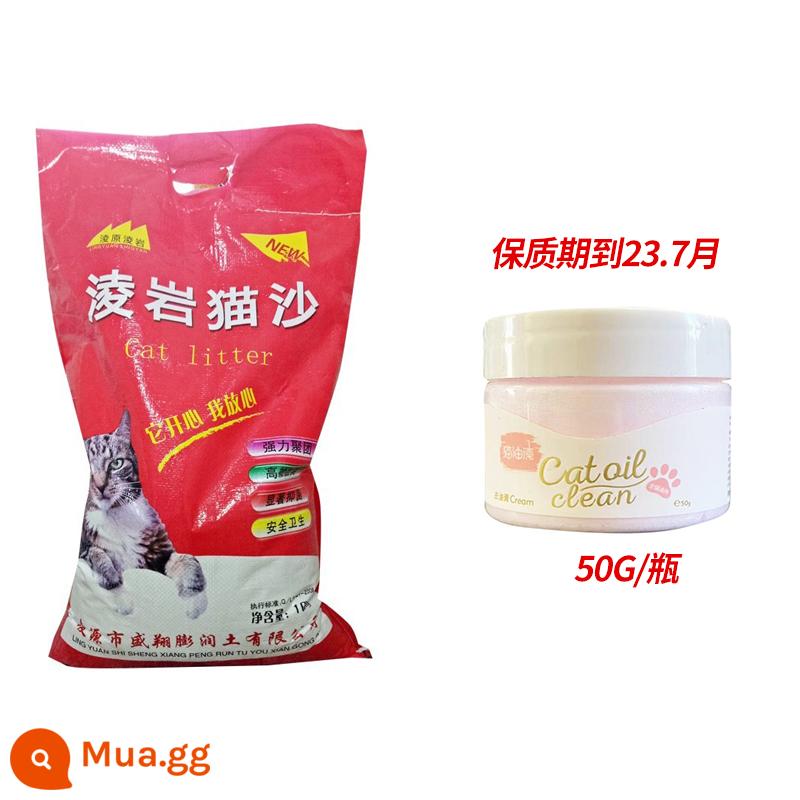 Miễn phí vận chuyển lingyuan lingyan Cat Sand 10 kg kg20 kg20 catties của những con mèo phồng đất mèo cát nước khử mùi khử mùi nước -cát không - Kem tẩy lông mèo Lingyan 10kg+3 Yuan Black