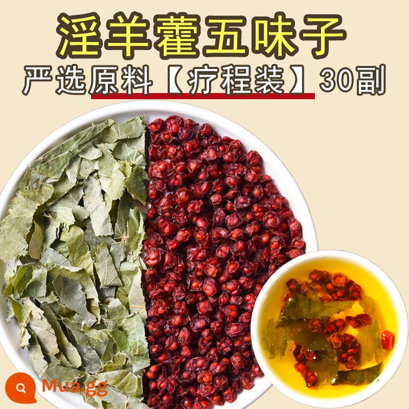 Epimedium Ngũ Vị Tử Chính Hãng Trung Quốc Thảo Dược Kết Hợp Không Hoang Dã Tiên Thần Lá lách Ngũ Vị Tử Trà Bong Bóng Nước Thuốc Bổ Thận - [Gói Điều Trị] Epimedium Schisandrae [Gói Điều Trị] 30 đôi