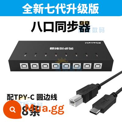 Bộ đồng bộ của Xuan 4 cổng 8 cổng 16 cổng 32 cổng Máy tính Android Bộ điều khiển đồng bộ hóa di động Apple Bộ chia sẻ chuột bàn phím KVM Bộ chia DNF Warcraft qua màn hình chia nhỏ - Bộ đồng bộ 8 cổng thế hệ thứ bảy với 8 dòng TPY-C