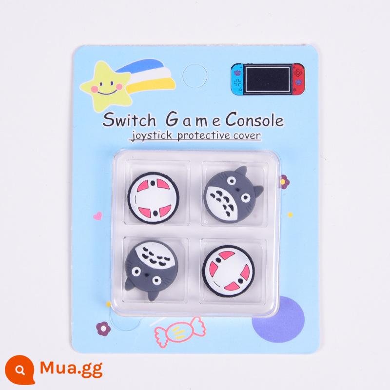 Bộ điều khiển Nintendo Switch Bàn hơi nước cầm tay rocker cap NS OLED cat claw lite nút cap Silicone tay cảm biến từ xa vỏ bảo vệ rocker joycon phụ kiện các nút ngoại vi - (153) Hàng Xóm Của Tôi Là Totoro + Người Vô Diện 4-pack