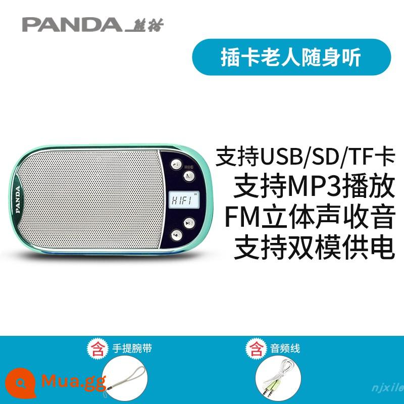 Panda DS-123 Người Cao Tuổi Máy Hát Đài Phát Thanh Tất Cả Người Cao Tuổi Máy Chơi Bài Đa Năng Đặc Biệt - màu xanh da trời