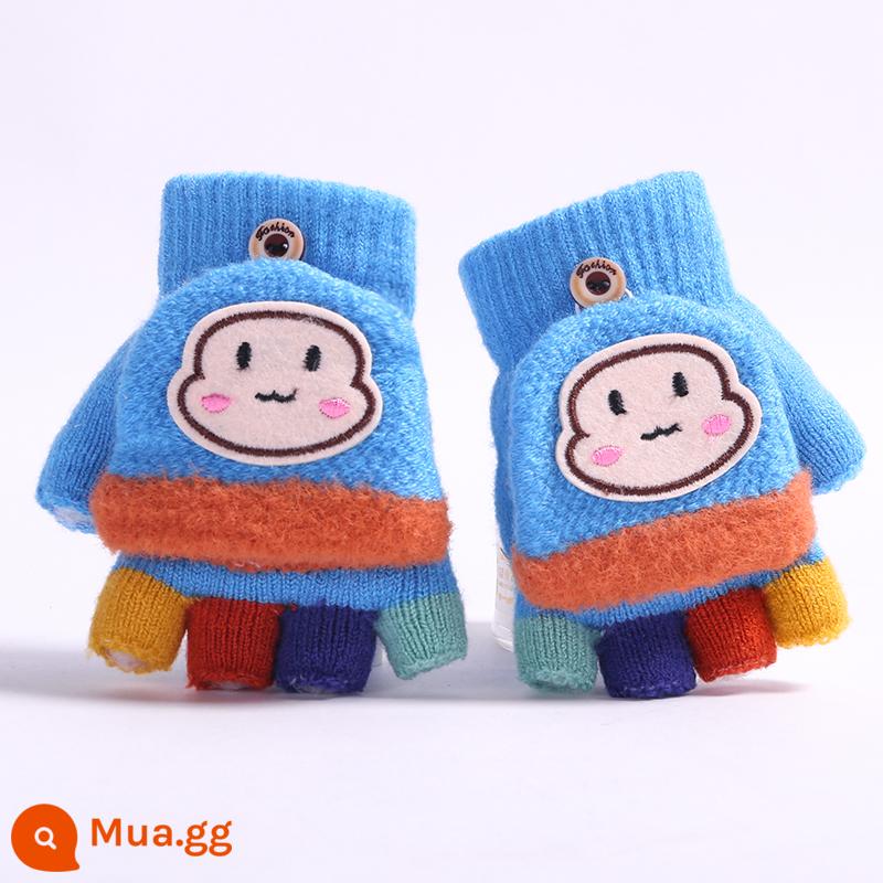 Mùa thu và mùa đông ấm áp em bé Flip bán kết - New Blue Monkey (Găng tay xẻ ngón vừa cho bé 2-6 tuổi)