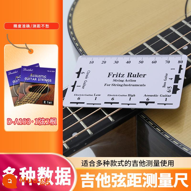 Dụng cụ đo chiều cao dây đàn guitar thước dân gian đàn guitar điện bass chỉnh khoảng cách radian thước kẹp đổi cờ lê - Thước đo khoảng cách+A103 2 dây mỗi dây