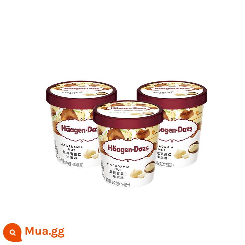 [Chuỗi hàng lạnh SF] Gói combo 3 ly kem Haagen-Dazs Ice Cream Classic Kem nhiều hương vị Kem - Hương vị hạt Macadamia 392g*3