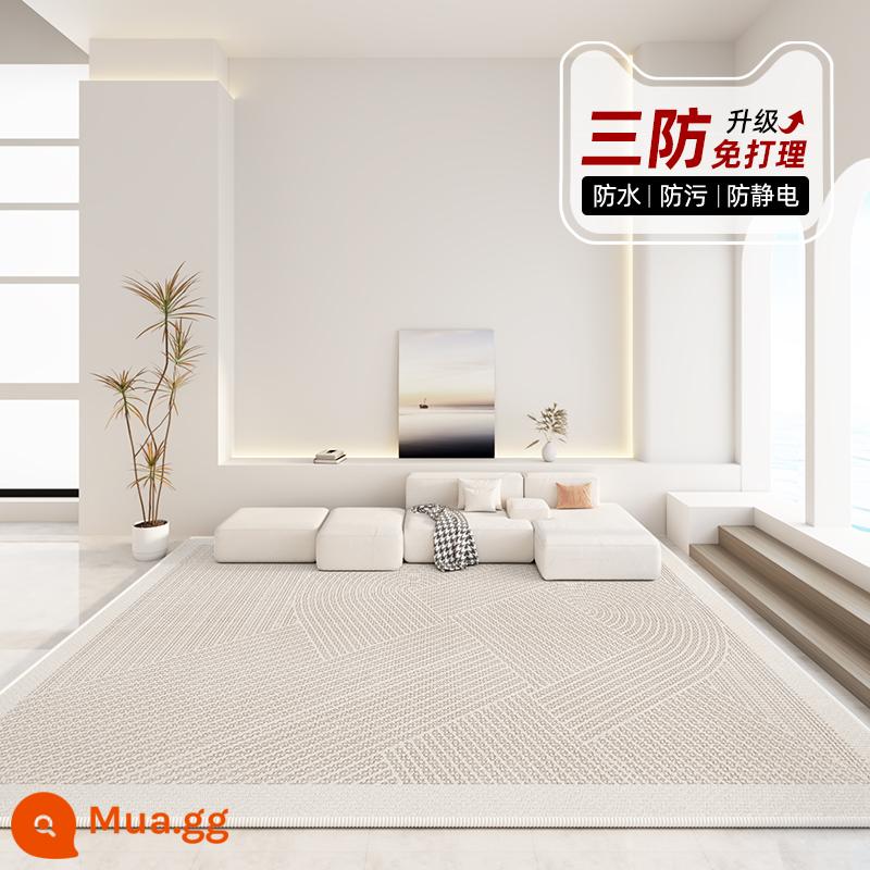 Thảm phòng khách nhẹ sang trọng sofa cao cấp sàn chống thấm nước phòng ngủ cạnh giường ngủ 2023 phong cách mới không giặt dày diện tích lớn - Shiwen-12569