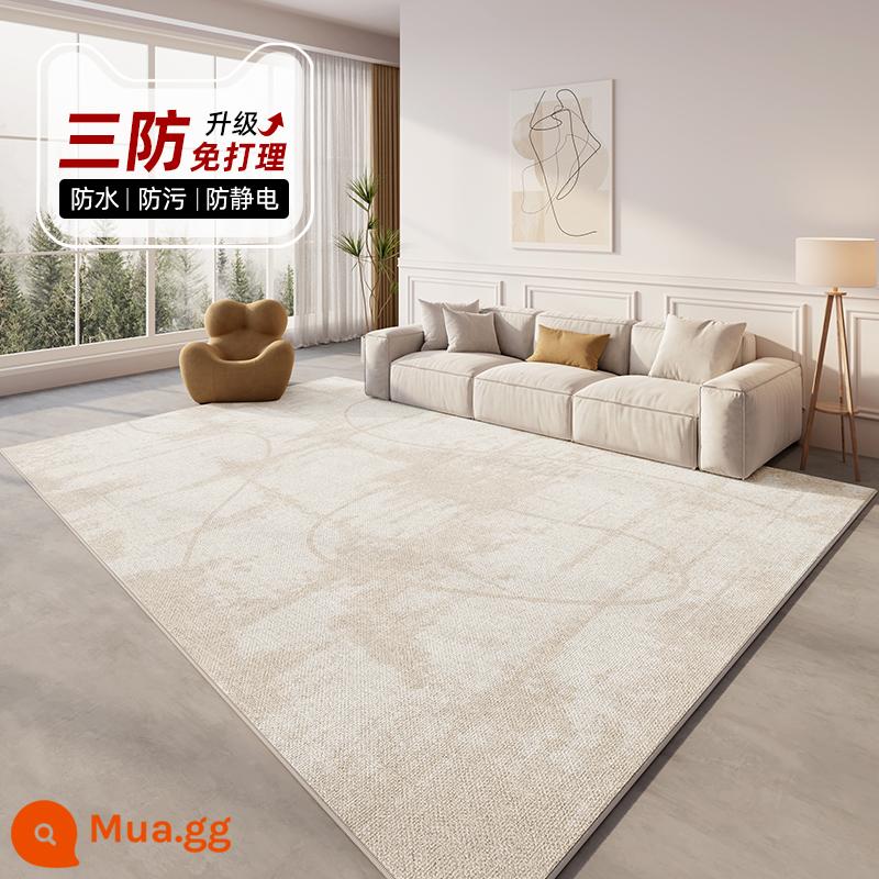 Thảm phòng khách nhẹ sang trọng sofa cao cấp sàn chống thấm nước phòng ngủ cạnh giường ngủ 2023 phong cách mới không giặt dày diện tích lớn - Shiwen-13441