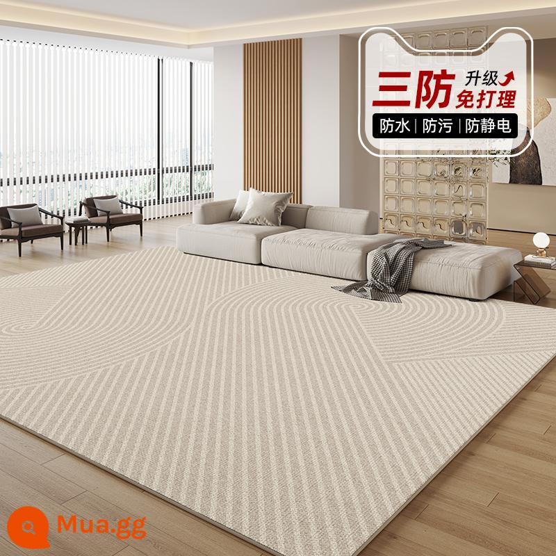 Thảm phòng khách nhẹ sang trọng sofa cao cấp sàn chống thấm nước phòng ngủ cạnh giường ngủ 2023 phong cách mới không giặt dày diện tích lớn - Shiwen-13157