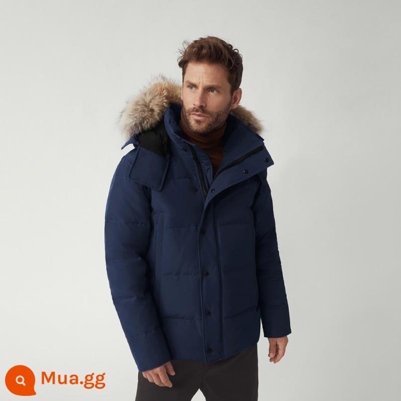 CANADA GOOSE Áo khoác parka lông ngỗng cỡ lớn Canada Goose Wyndham dành cho nam 3808M - 63 màu xanh