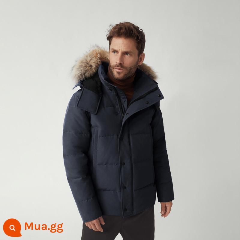 CANADA GOOSE Áo khoác parka lông ngỗng cỡ lớn Canada Goose Wyndham dành cho nam 3808M - 67 màu xanh đậm