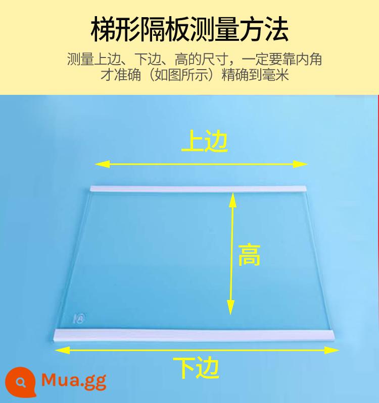 Vách ngăn tủ lạnh, vách ngăn kính cường lực, kệ trữ đông, làm lạnh thích hợp cho Haier Ronsheng - hình thang tùy chỉnh