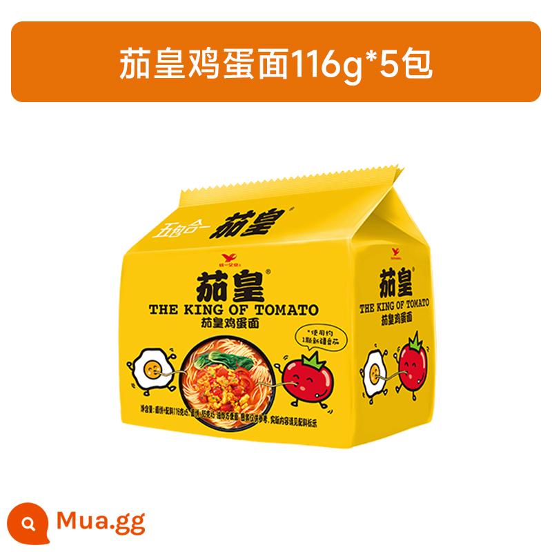 Mì ăn liền Uni-President Tomato King 5 túi Mì trứng cà chua Tân Cương Mì bò cà chua Mì ăn liền - [5 túi] Mì cà chua trứng 116g*5 túi (3 gói giảm 10%)