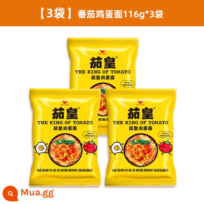 Mì ăn liền Uni-President Tomato King 5 túi Mì trứng cà chua Tân Cương Mì bò cà chua Mì ăn liền - [3 túi] Mì trứng cà chua 116g*3 túi (3 gói giảm 10%)