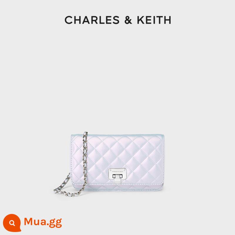 Túi xách nữ mùa xuân CHARLES&KEITH CK2-70160082-2 túi đeo chéo nữ dây chuyền hình thoi - CK2-70160093-3 Con công xanh malachit