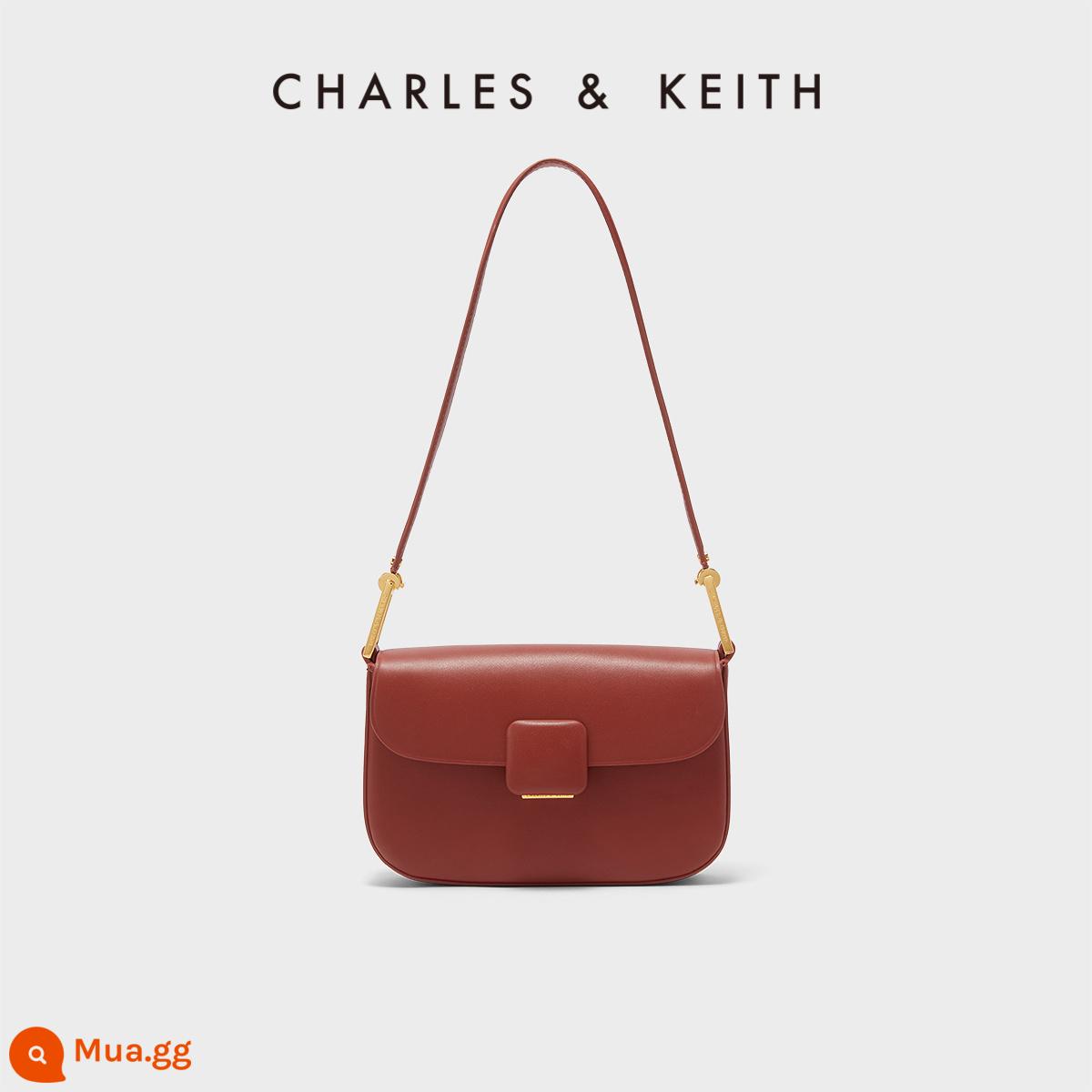 Túi nữ mùa xuân CHARLES&KEITH ngôi sao CK2-20270818 cùng túi vuông nhỏ khóa vuông KOA - CK2-20271063-1Màu gạch gạch