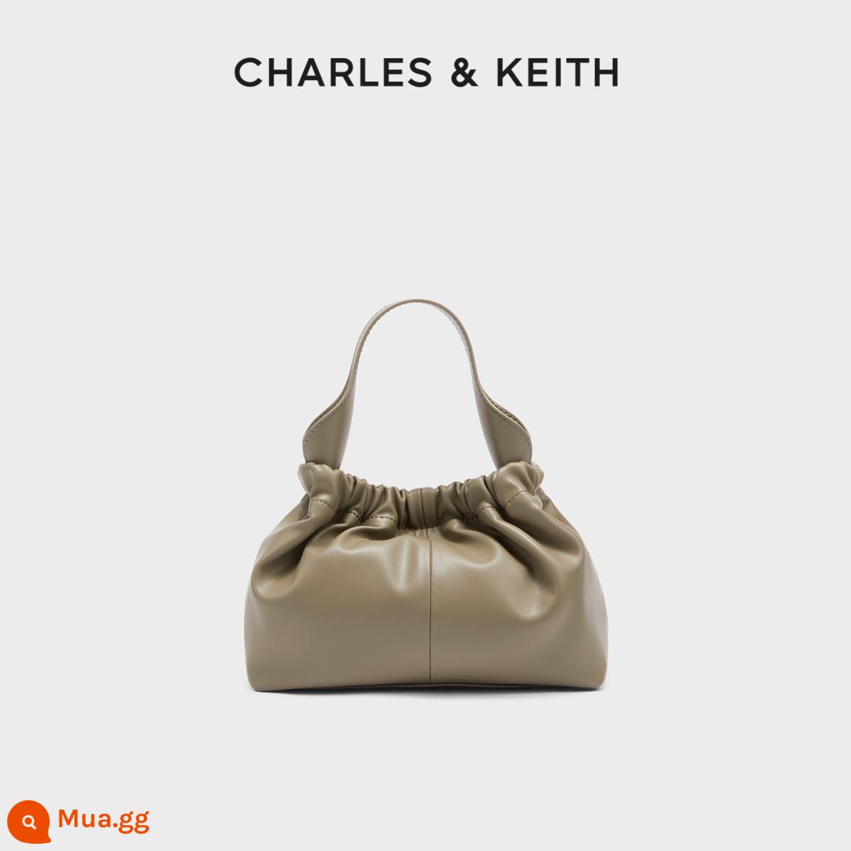 Túi xách nữ CHARLES&KEITH CK2-10151077 Túi đeo vai đám mây Messenger mềm mại xách tay Ms. - màu nâu sẫm