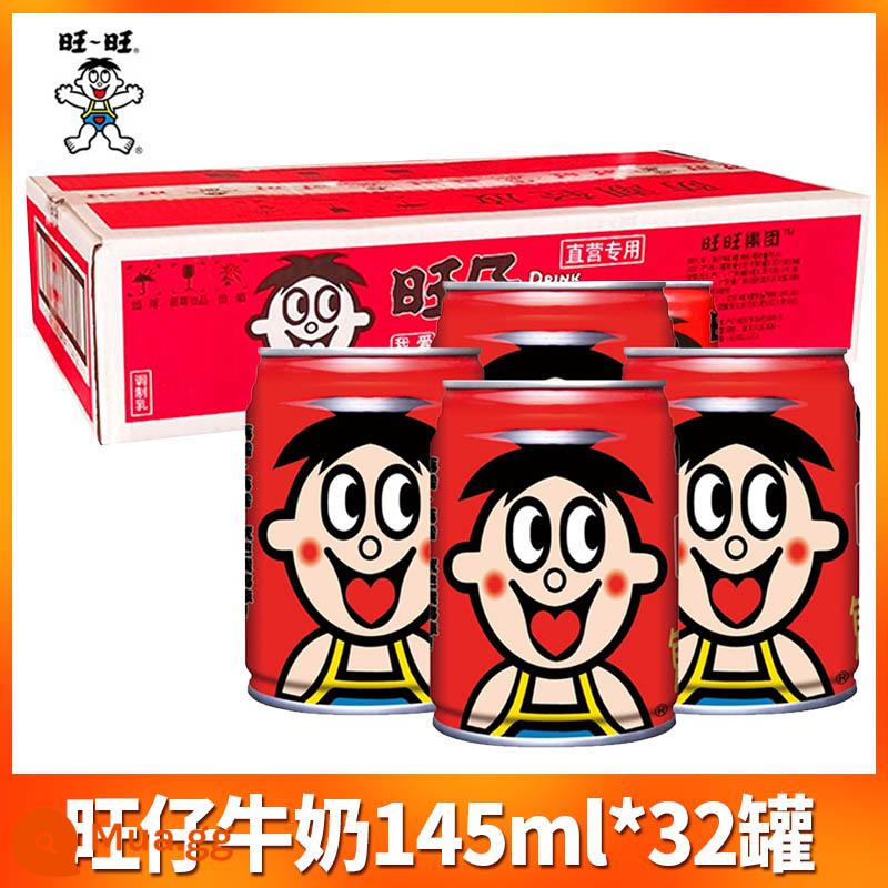 Sữa Wangzai 245ml*24 Lon 12 Lon Hộp Quà FCL Lon Mini 145ml Sữa Ăn Sáng Dinh Dưỡng Cho Học Sinh - 145ml*32 lon [đầy đủ hộp]