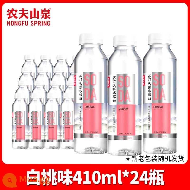 Nước soda suối núi Nongfu không đường 410ml*15 chai nguyên hộp đợt hàng giá đặc biệt cho bà bầu hương đào chanh trắng đặc biệt 24 - [24 chai] Hương đào trắng