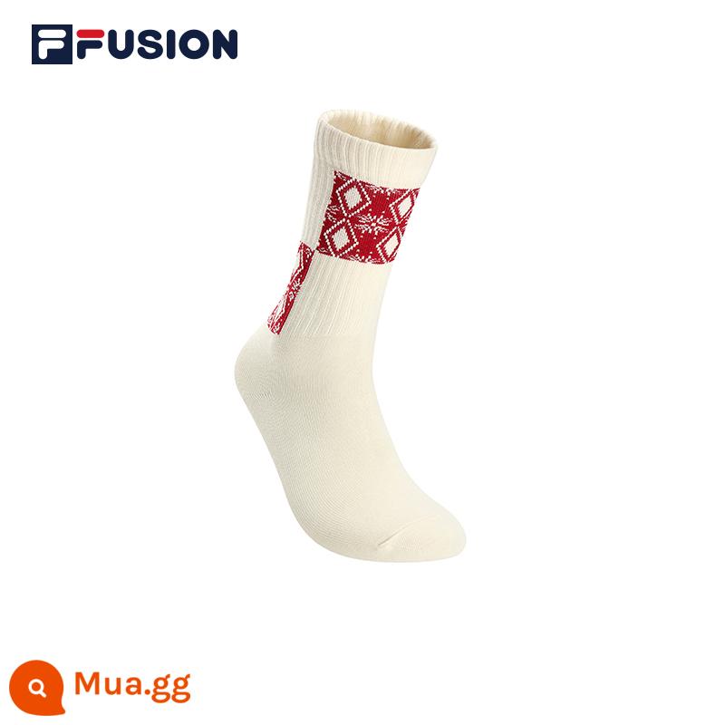 FILA FUSION Fila triều thương hiệu cao cấp vớ trung tính mùa xuân 2023 thời trang mới thể thao bóng chày vớ - Yi Be-BG