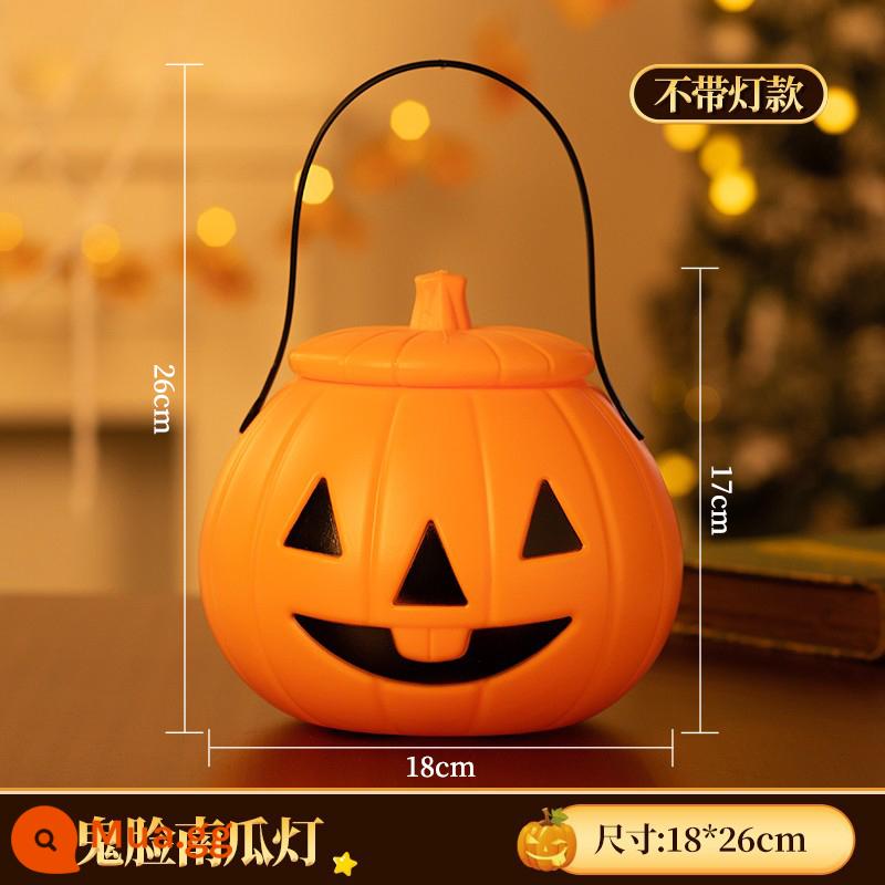 Đèn lồng Halloween, giỏ đèn lồng bí ngô, hộp kẹo cầm tay cho trẻ em, đạo cụ làm kẹo, đồ chơi trang trí, túi xô bí ngô - Đèn lồng bí ngô ma quái (không có đèn) [có thể chứa đầy kẹo]