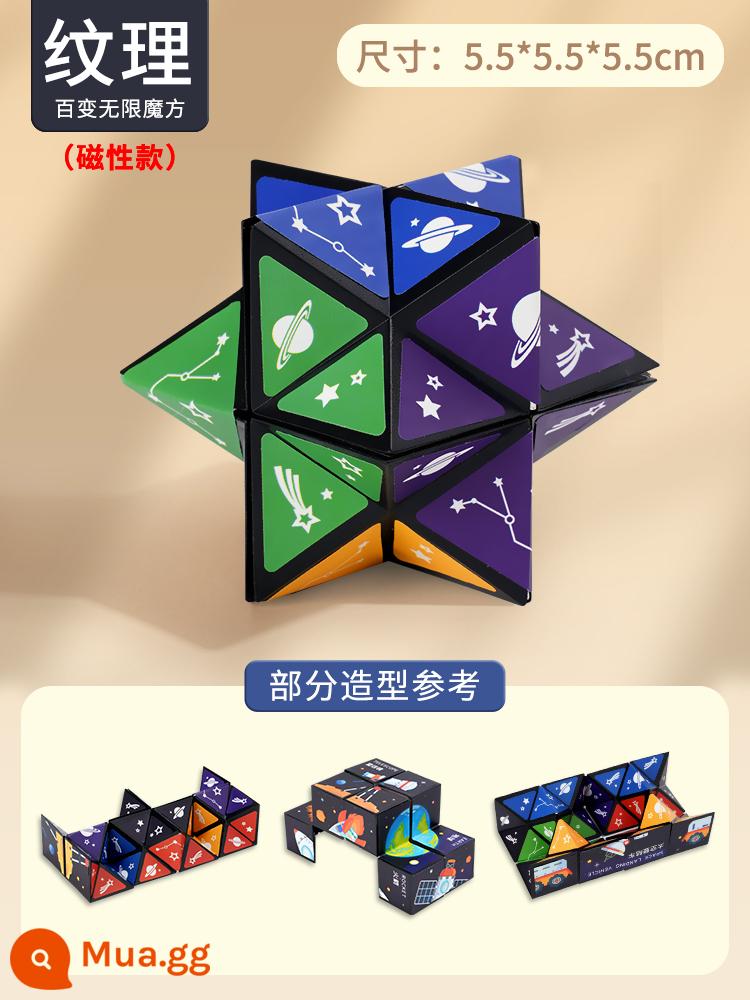 Đa dạng khối lập phương Rubik vô hạn hình học ba chiều 3d khối xây dựng biến dạng từ tính đào tạo tư duy đồ chơi nhỏ giáo dục cho trẻ em - Gói đơn - Khối Rubik vô hạn với kết cấu luôn thay đổi [có nam châm]